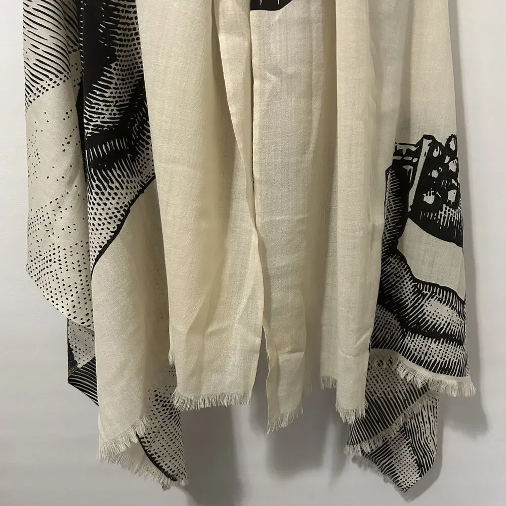 Thomas Paul, thomaspaul, Woman Scarf, Lightweight 100% Wool 39”x77” Elegant Boho